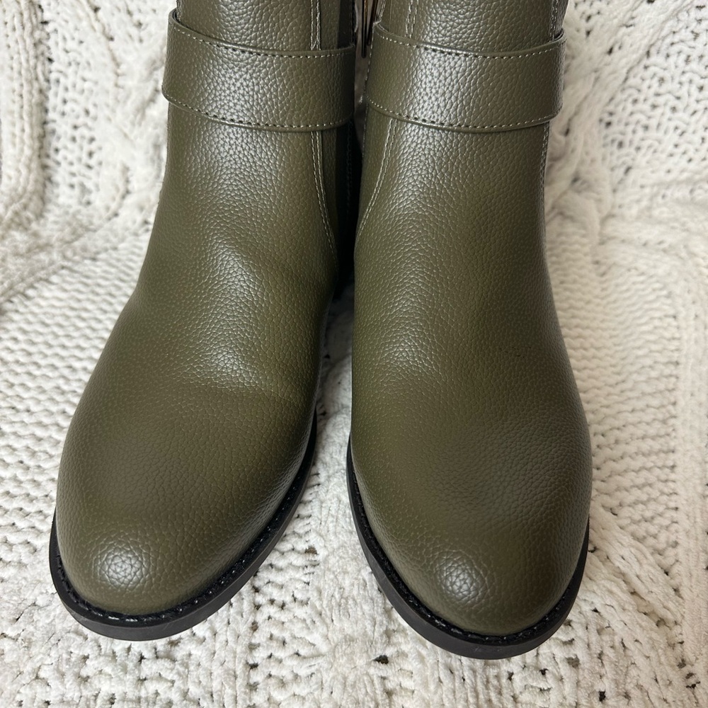 MICHAEL MICHAEL KORS Jilly Faux Pebbled Leather Ankle Boot Size 6 - Picture 4 of 9